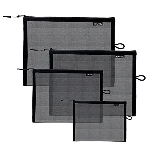 Mesh Makeup Bag Set (4-Piece)